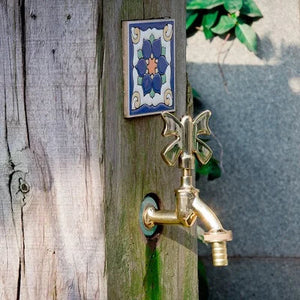 Outdoor Garden Faucet Wall Mount Solid Decorative Antique Tap-Basin Faucet-Index Bath