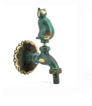 Outdoor Garden Faucet Wall Mount Solid Decorative Antique Tap-Basin Faucet-Index Bath