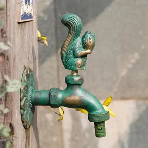 Outdoor Garden Faucet Wall Mount Solid Decorative Antique Tap-Basin Faucet-Index Bath