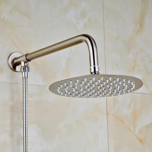 Rain Shower Heads - Rainfall Style Shower Head With Shower Arm And Shower Hose