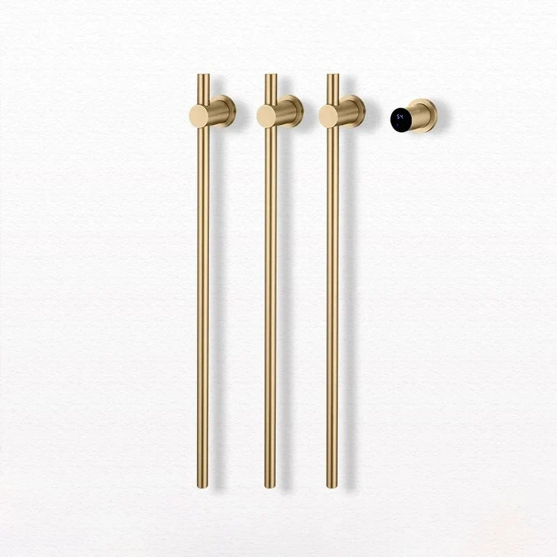Bathroom Black Electric Towel Rack Hidden Wire Bath Towel Rail Smart Touch Control Towel Warmer Stainless Steels Bathrobe Dryer