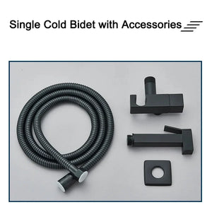 Stainless Steel Bidet Faucet Bathroom Single Toilet Bidet Sprayer-Bidet Faucet-Index Bath
