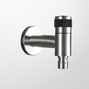 Basin Faucet - Stainless Steel Black Faucets Lengthen Outdoor Garden Faucet