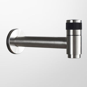 Basin Faucet - Stainless Steel Black Faucets Lengthen Outdoor Garden Faucet