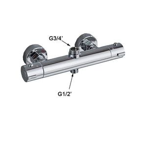 Thermostatic Shower Faucet Mixing Valve Bathtub Faucet with handle-Shower Faucet-Index Bath