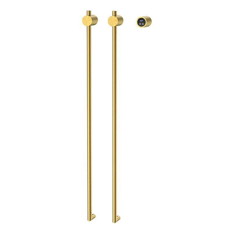 Vertical Style Bathroom Heated Towel Rack Electric Towel Drying Rack-Towel Bars & Hooks-Index Bath-Luxury Gold-110V-Index Bath