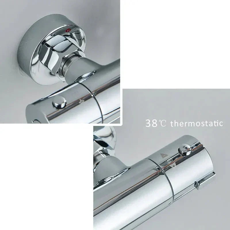 Wall Mounted Bath Faucet Long Spout Bathtub Mixer Faucet With Handheld-Shower Faucet-Index Bath-long spout full set-Index Bath