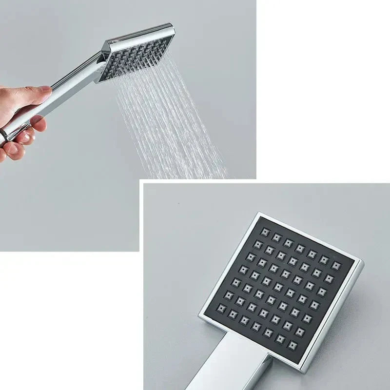 Wall Mounted Bath Faucet Long Spout Bathtub Mixer Faucet With Handheld-Shower Faucet-Index Bath-long spout full set-Index Bath
