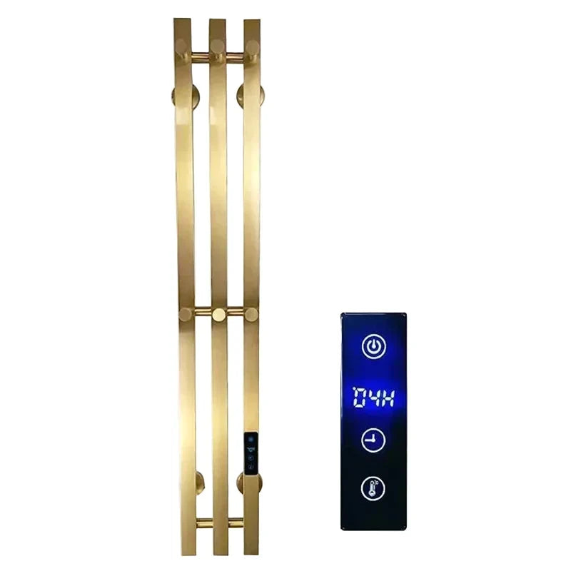 Electric Heated Towel Rack Wall Mounted Bathroom Towel Warmer Dryer Heater 3 Bars Timer Touch Control WiFi Energy Saving-Index Bath